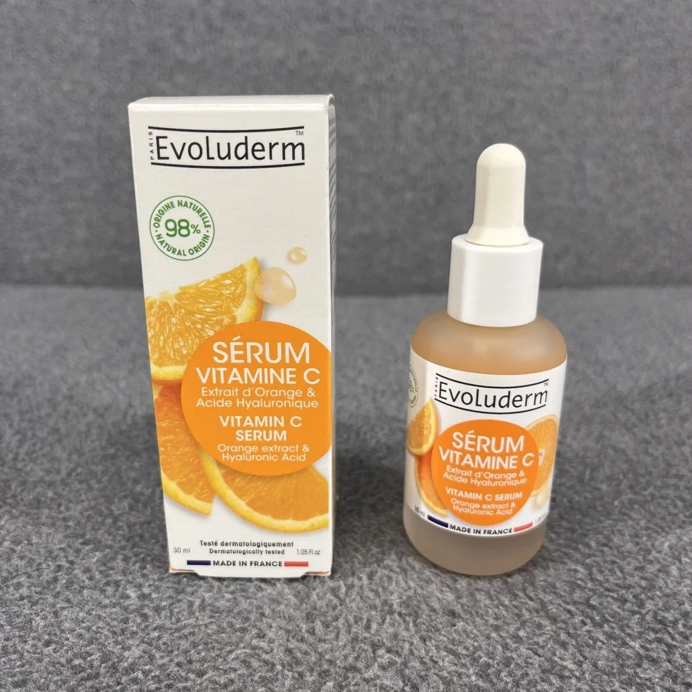 Evoluderm Vitamin C Serum Energizing‎ & Antioxidant orange extract 1.05 oz